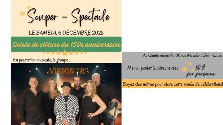 Souper-spectacle 6 décembre 2025
