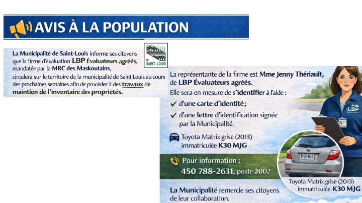 Visite d'évaluation foncière