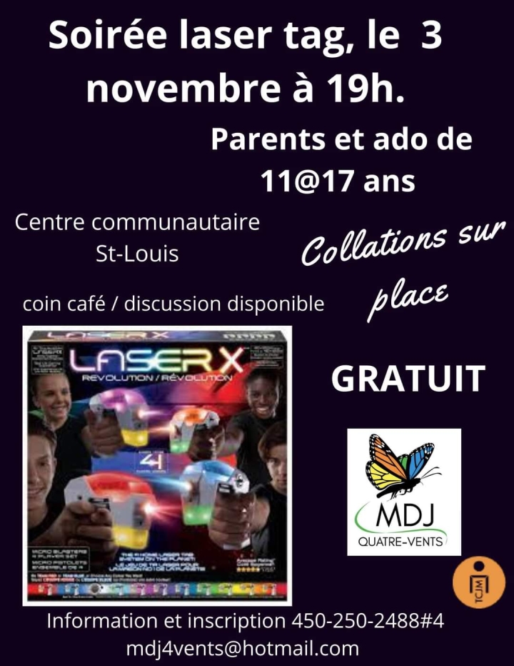 Soirée Laser Tag organisée par la MDJ
