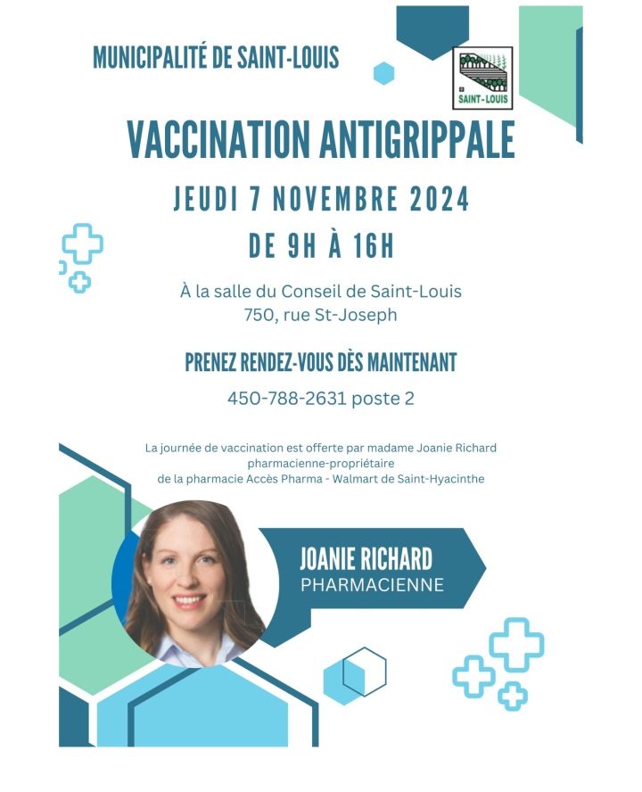 Vaccination antigrippale à Saint-Louis le 12 octobre 2023