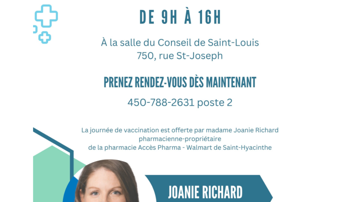 Vaccination antigrippale à Saint-Louis le 12 octobre 2023