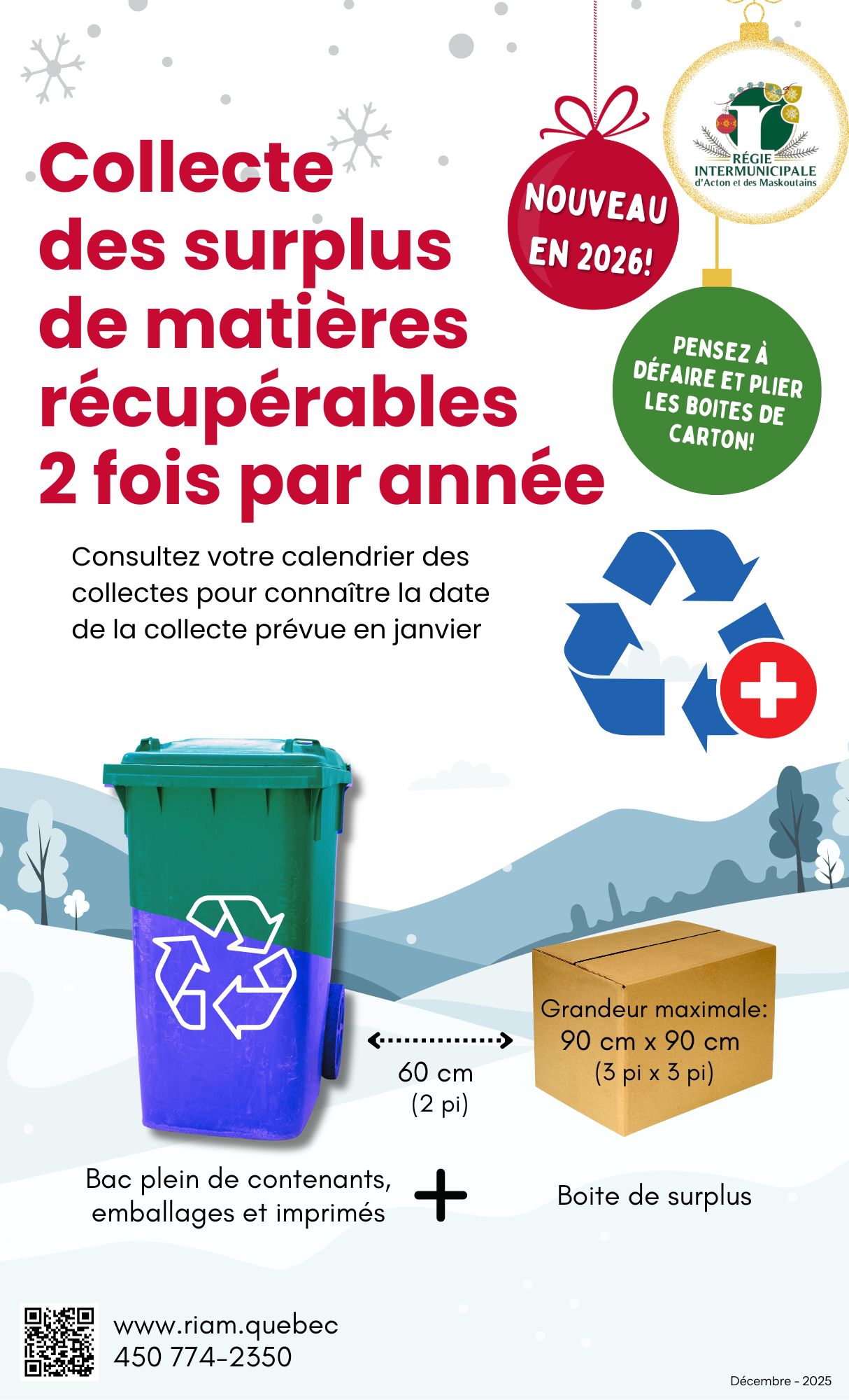 Surplus recyclage
