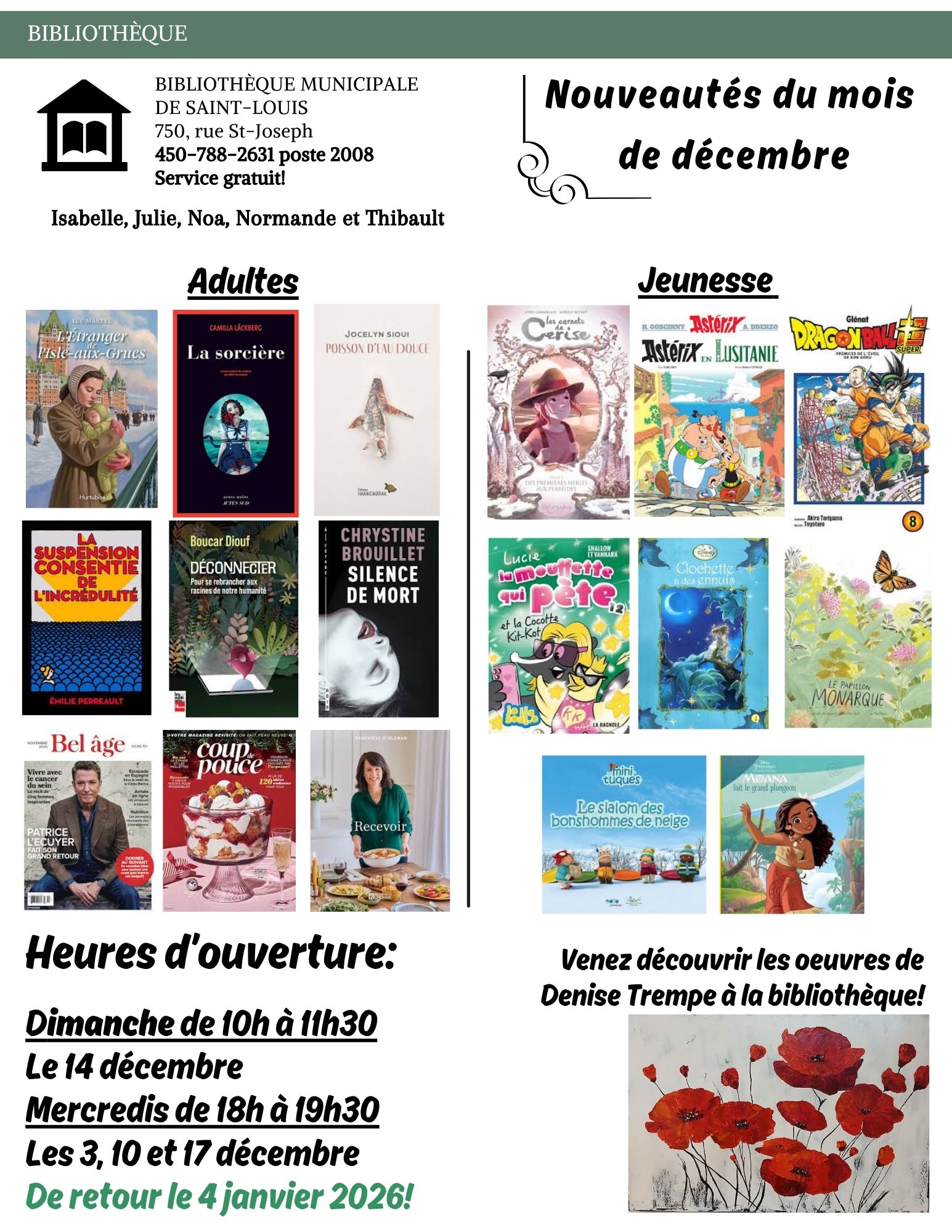 Nouveautés décembre 2025