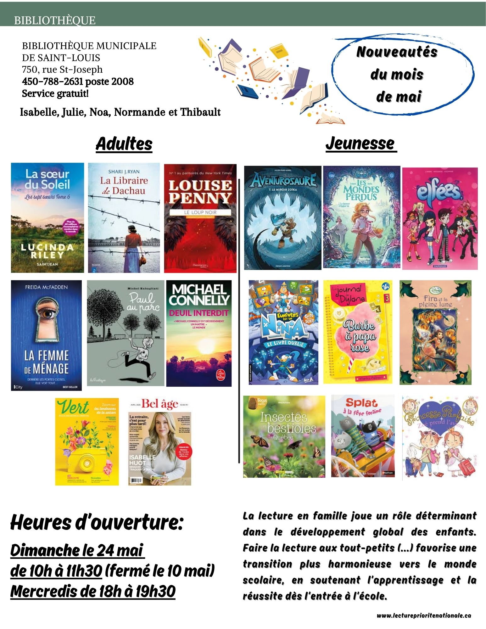Nouveautés mai